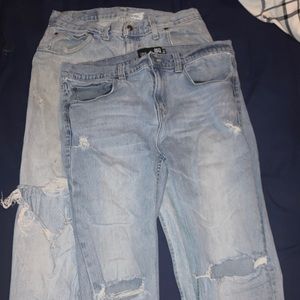 Faded Glory & RSQ Jeans !!! Light blue & ripped